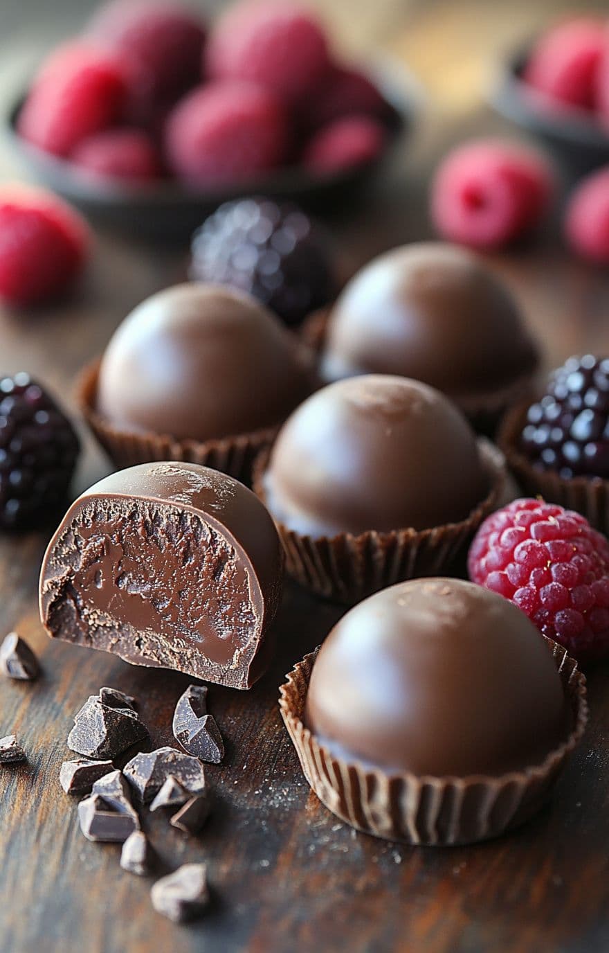 دسر تروف چاکلت بری